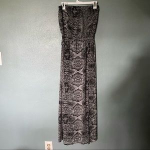 Faux Snake Skin Maxi Dress